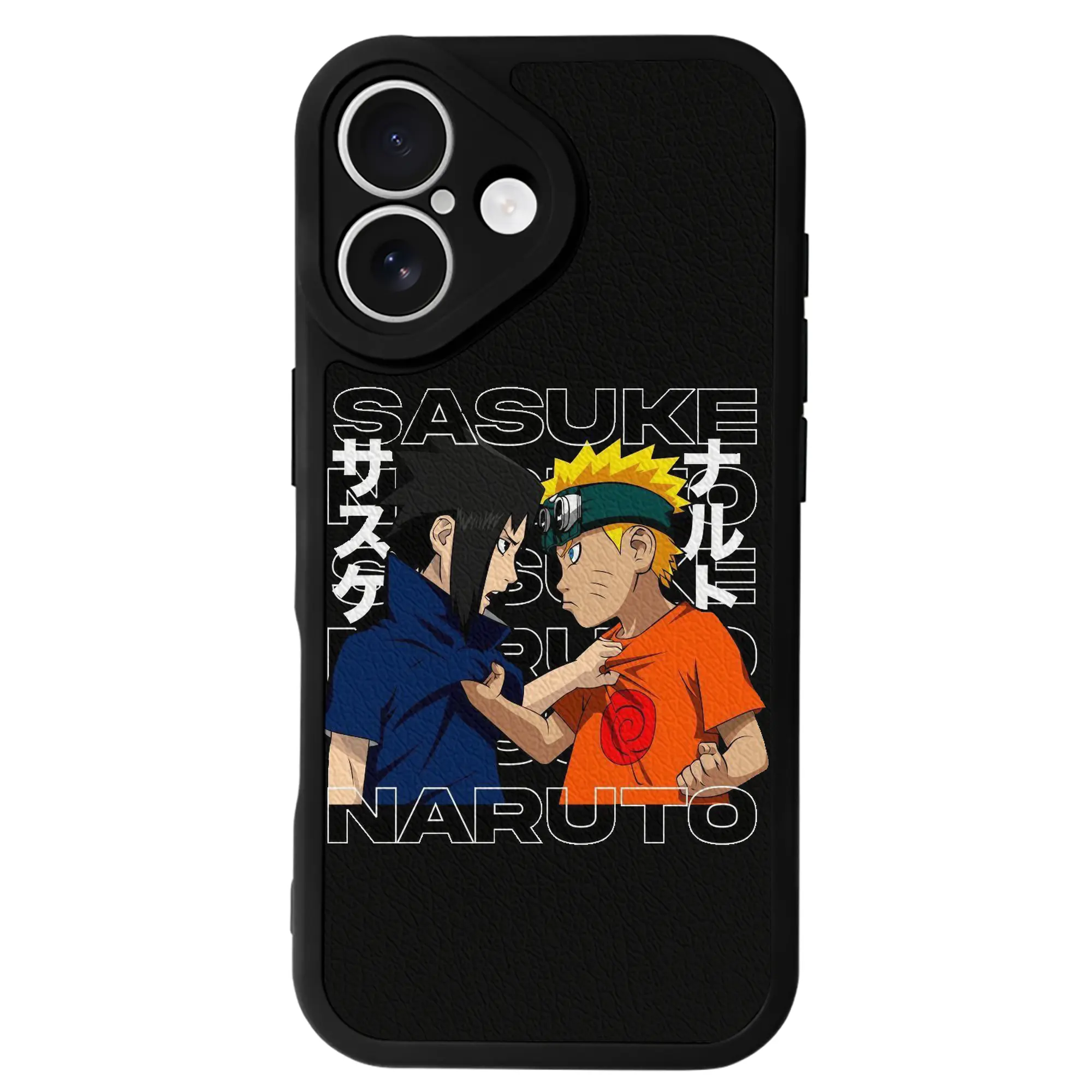 ナルト グッズ うずまき ナルト - IPhone 16シリーズ対応 ・ シリコンスマホケース ・ レザー調 ・ 高精度フィット ・ 耐衝撃 ・ ワイヤレス充電対応 ・ 精密カット